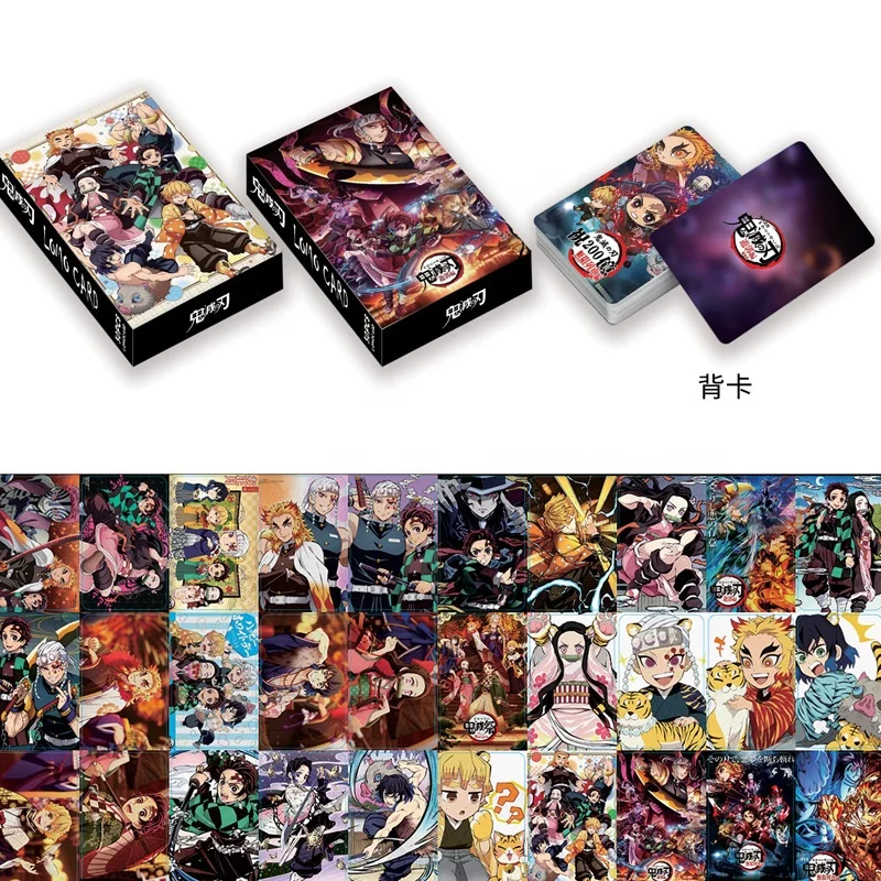 Demon Slayer Spy X Family Printing Anime Lomo Card Fan Collection Postcard
