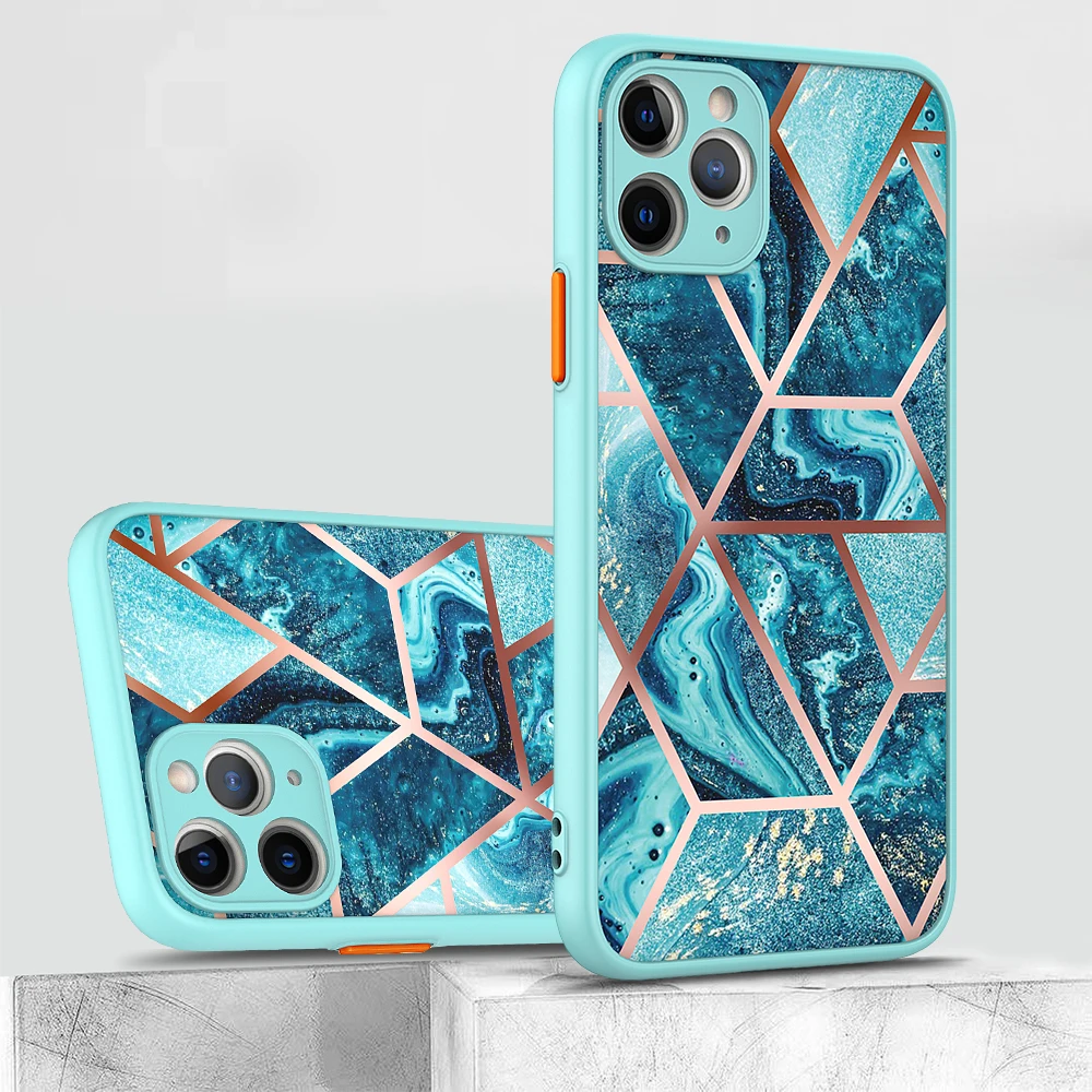 Shock Absorption TPU Phone Back Cover IMD Adhesive Protective Phone Case For iPhone 11 pro 12 pro