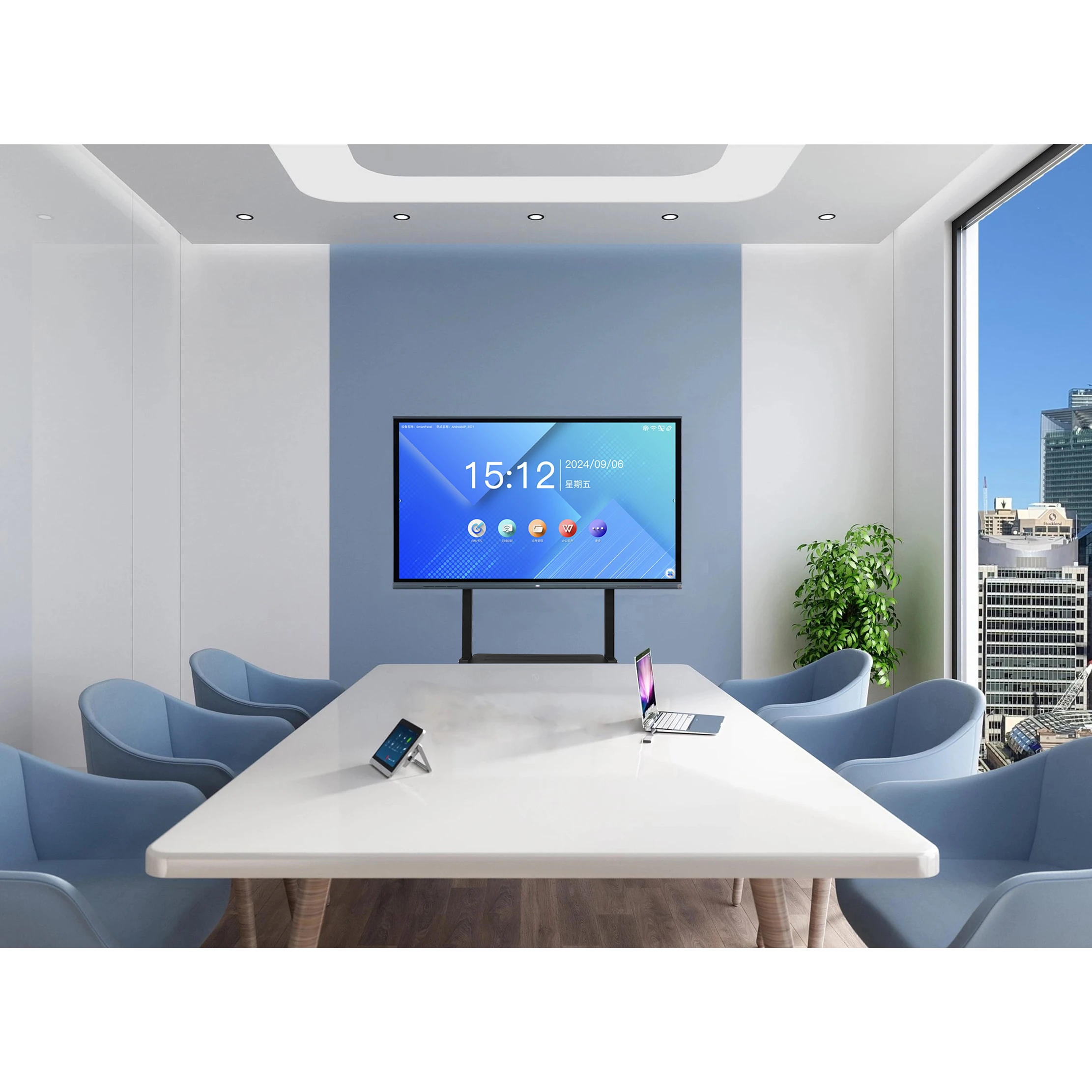 Super thin Touch Screen All-in-One Machine Wired Lan Windows Hanging LCD HD Infrared Touch Interactive For Kids