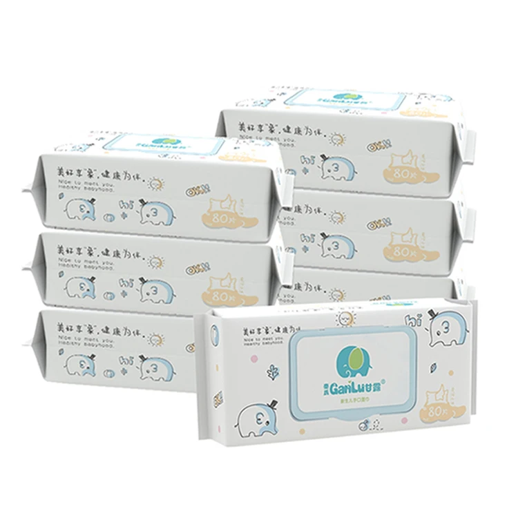 Manufacturer Wholesale Price Cleansing Hand Face Mouth Wipes Surface Cleaning Wipes Outdoor Portable custom Wet Baby Wipes