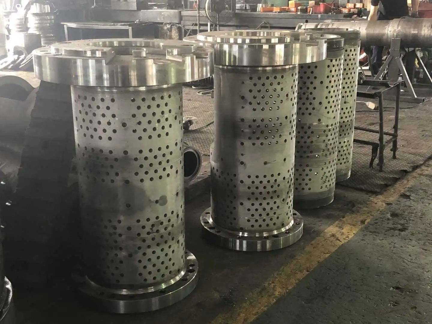 38CrMoAlA Based material screw barrel for extrusion pp/pe squeeze granulator machine