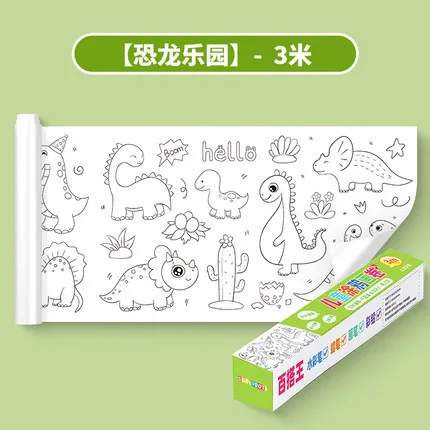 New Children Painting Graffiti Coloring Scroll Customized Size and Printing for Kids and Children