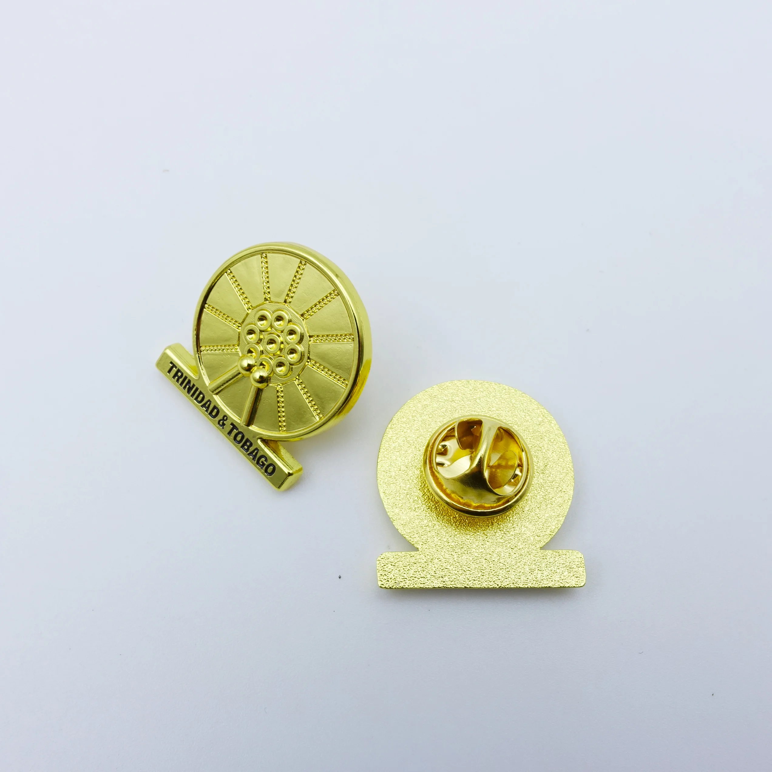 custom metal gold round clothing lapel Pins for suit men gold name badges brooch pin custom pins metal logo badges wholesale