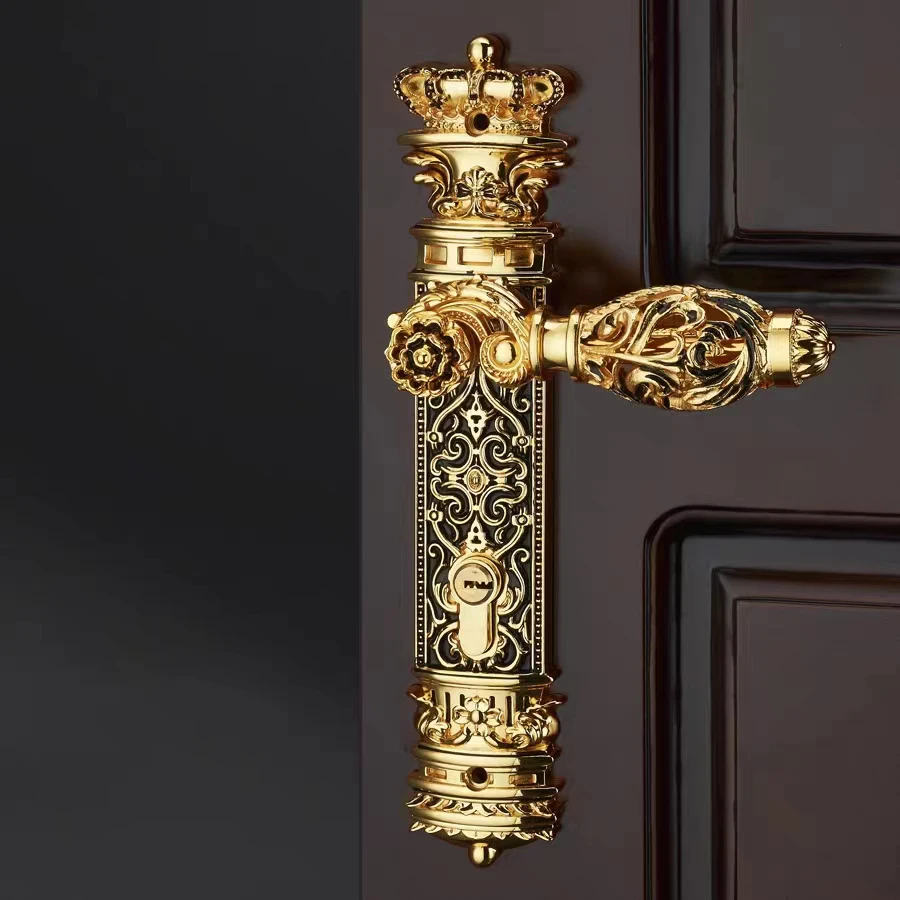 [Zinc Alloy]Good quality silent style lock handle for interior door