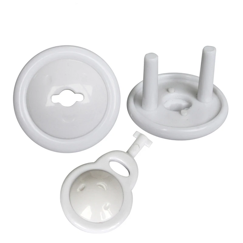 Baby Kids Round Shaped Safety Socket Cover With Key