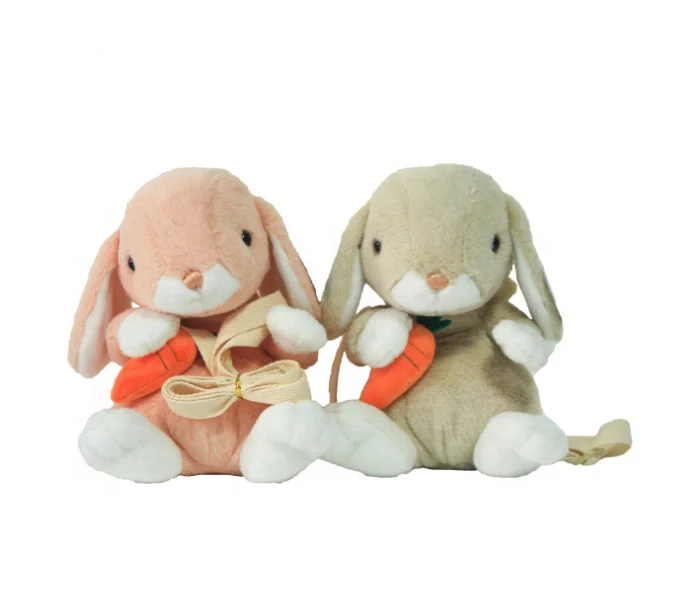 Children rabbit backpack shoulder bag radish outdoor plush toy rabbit bag