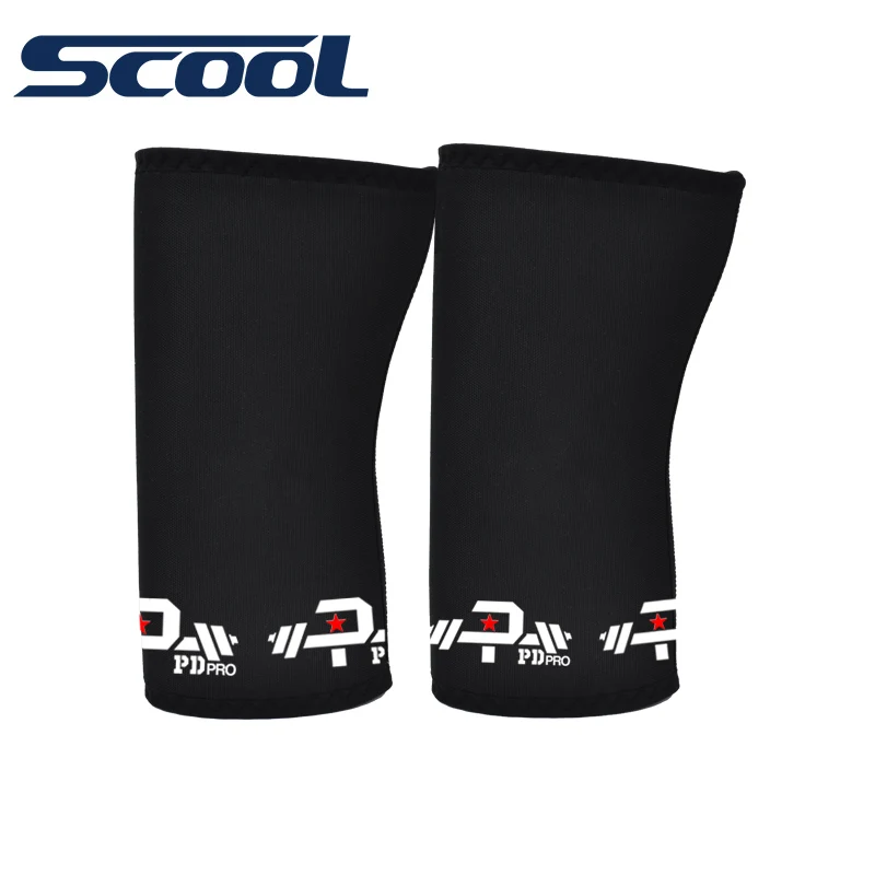 custom logo neoprene knee brace sleeve 7mm elastic sleeve OEM GYM knee Fitness knee pads