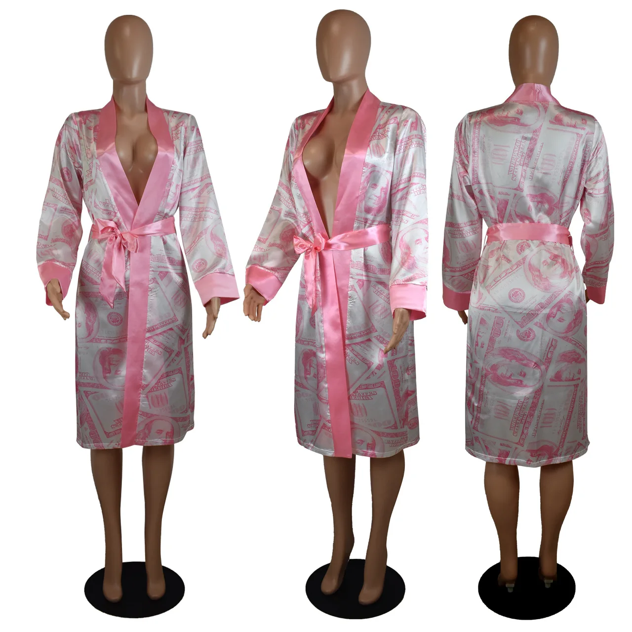 
 Factory price bathrobe dresses silk loungewear night wear sexy nighty for honeymoon robe satin pajamas for women  