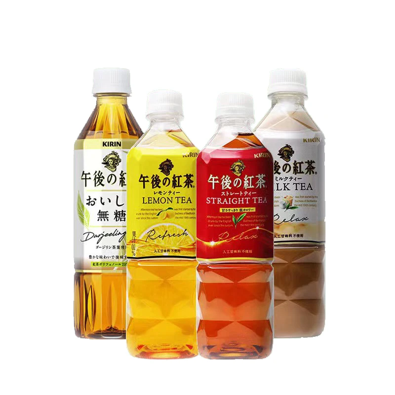 Japanese KIRIN Lemon Flavored Black Tea 500ml Soft Drink Carbonated Drinks Exotic