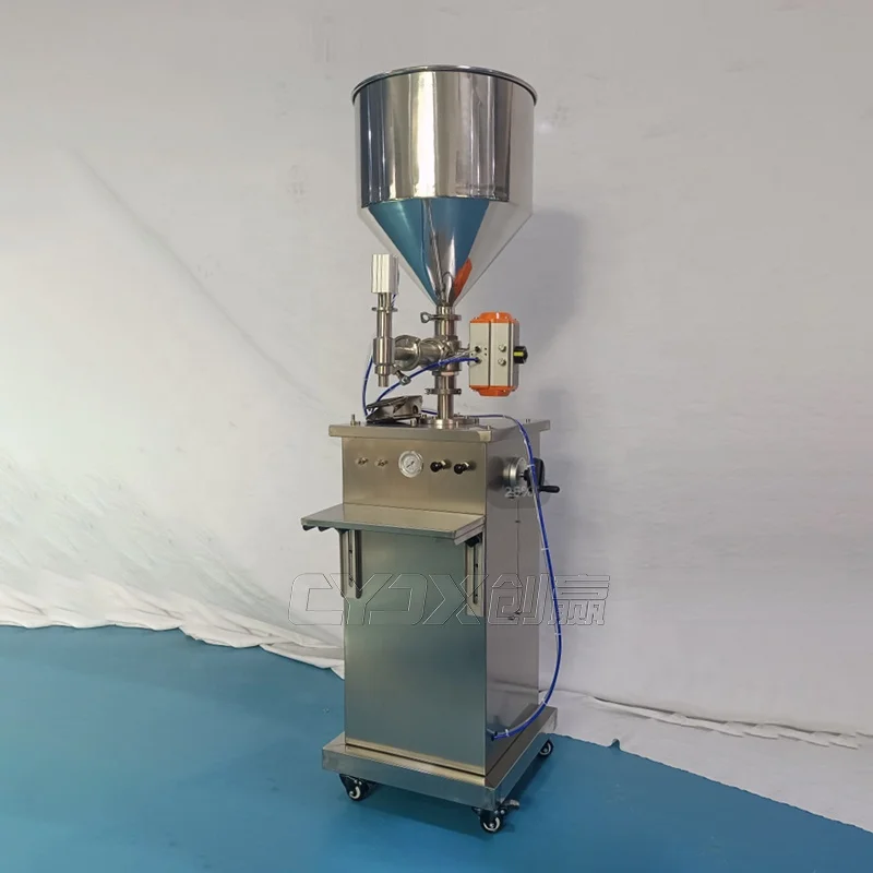 CYJX Bottle Filling Machine 5-50ml Manual Liquid Filling Machine Stainless Steel Filling Machine Cream Shampoo Cosmetic Bottle