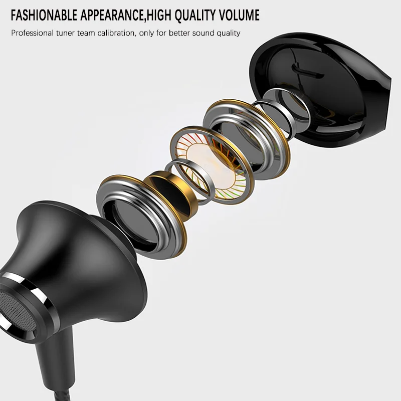 Wired 3.5mm Earphones Music Headphones Microphones Stereo Headset For Mobile Phones