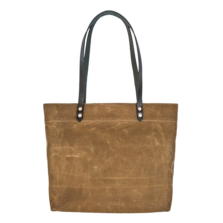 High Quality Customized Waxed Canvas Tote Bag for Women, Shopping, Travel