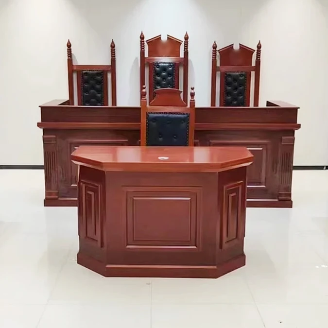 Vantervi Best Big Size Wooden Council Table High End Courtroom Furniture Project Courtroom Furniture Judge Desk