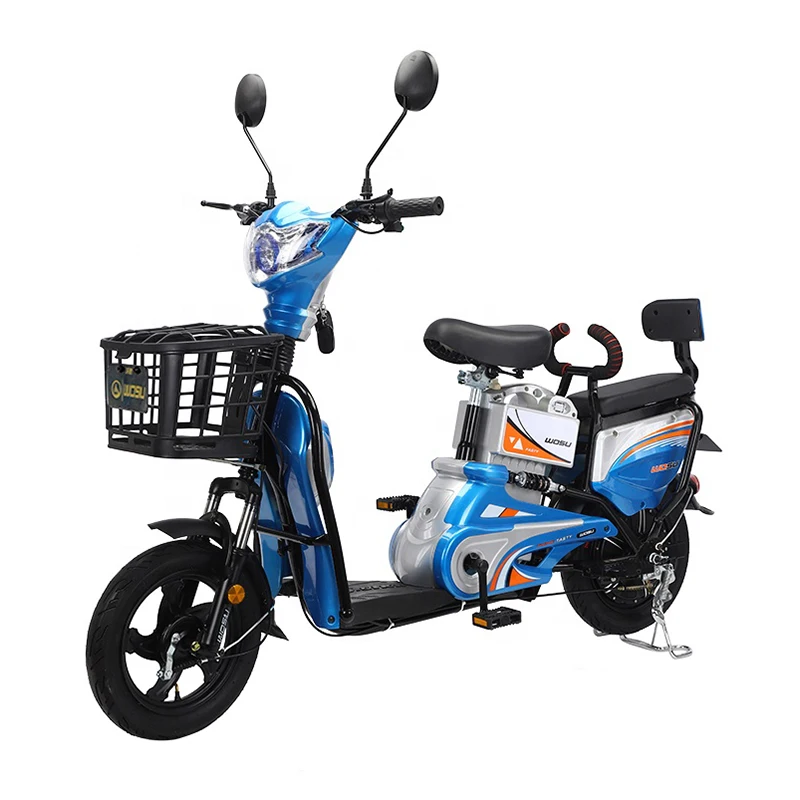 New Wholesale Cheapest Bike Electric Bicycle E Bikes Drum Brake Electric Motorcycle