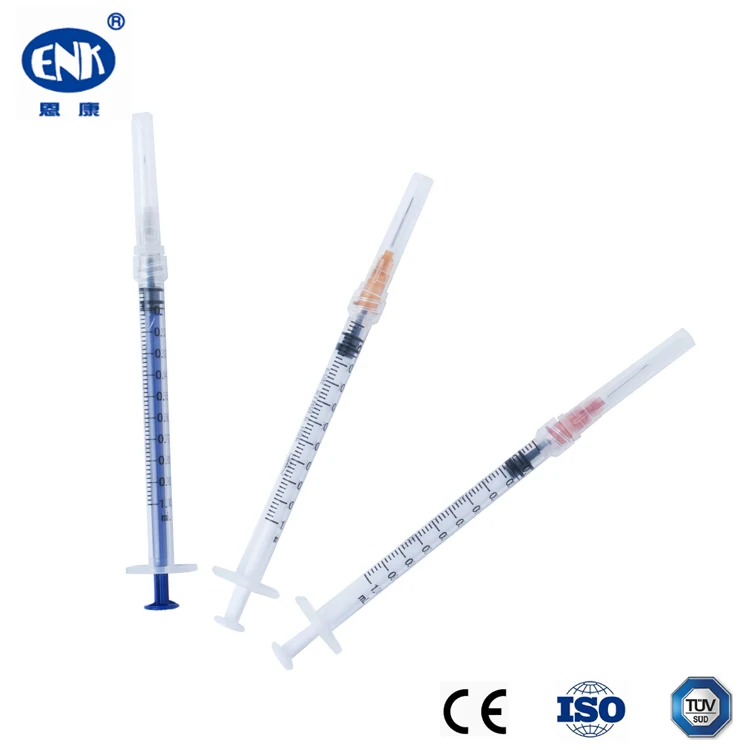 Disposable Plastic Sterile 1 ml Syringe With Cap