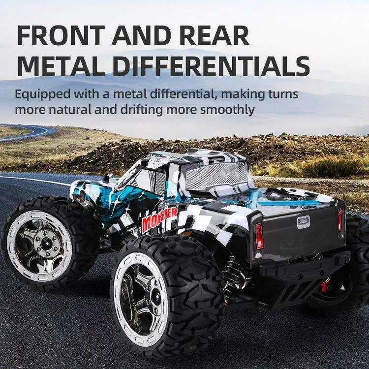 1/16 Professional Power Brushless 4WD Racing High Speed RC Truck Toys 2.4ghz Off-Road Remote Control High Speed Drift Car Toys