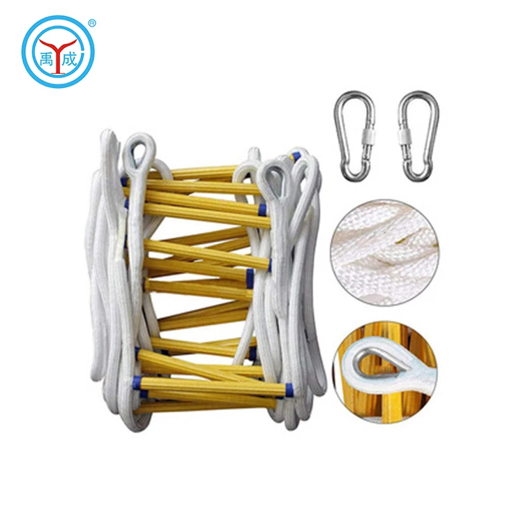 
High Quality Emergency Fire Rescue Tool Rope Ladder Folding Fire Ladder Climbing High-rise Building Escape Ladder 
