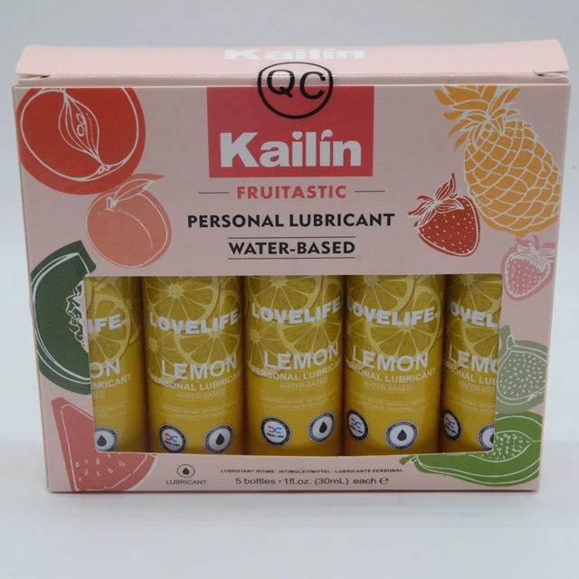 Kailin Lubricant Strawberry Lemon Flavored Edible Water Based Lubricant For Women