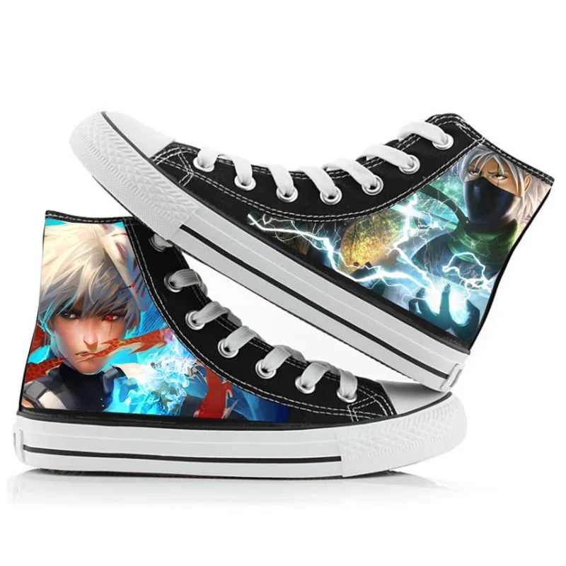 Manufacturer wholesale fashion high top canvas shoes cheap breathable wear-resistant cartoon sports high top canvas shoes