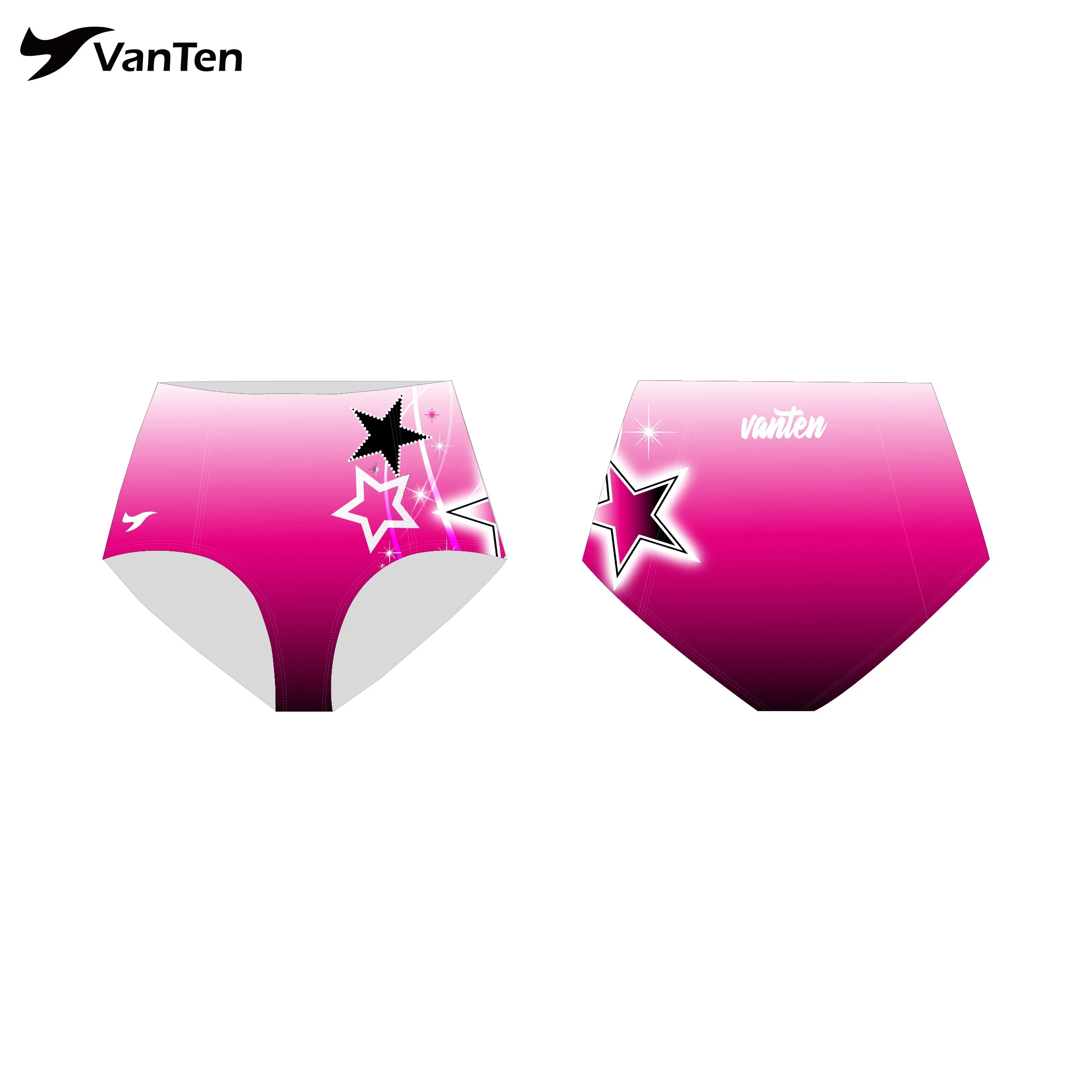 Stage Performance High waist dance triangle brief shorts black practice shorts