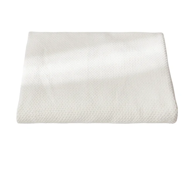 Yiruio 100% Organic Cotton Soft  Osmanthus Fragrans  Throw Popular Knit Blanket for Kids Adult Home Decor