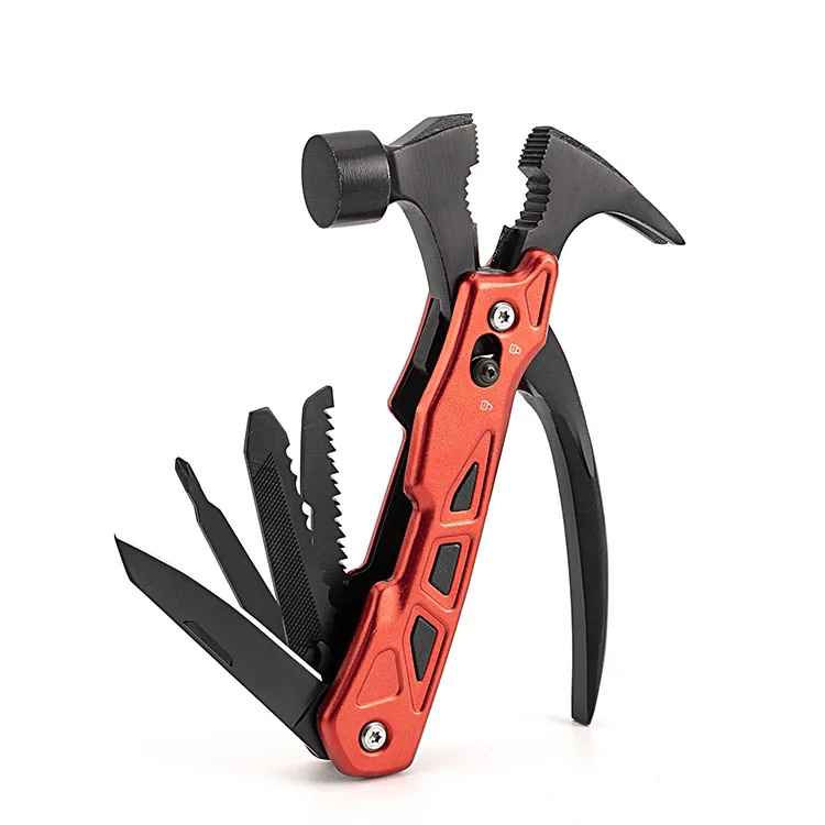 Factory wholesale multi-functional tools Blue custom logo Outdoor camping portable claw hammer