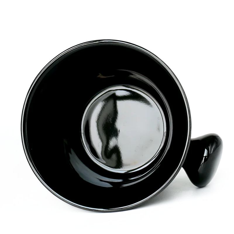 Черная керамическая чаша для бритья, чашка для бритья, чаша для мыла для бритья