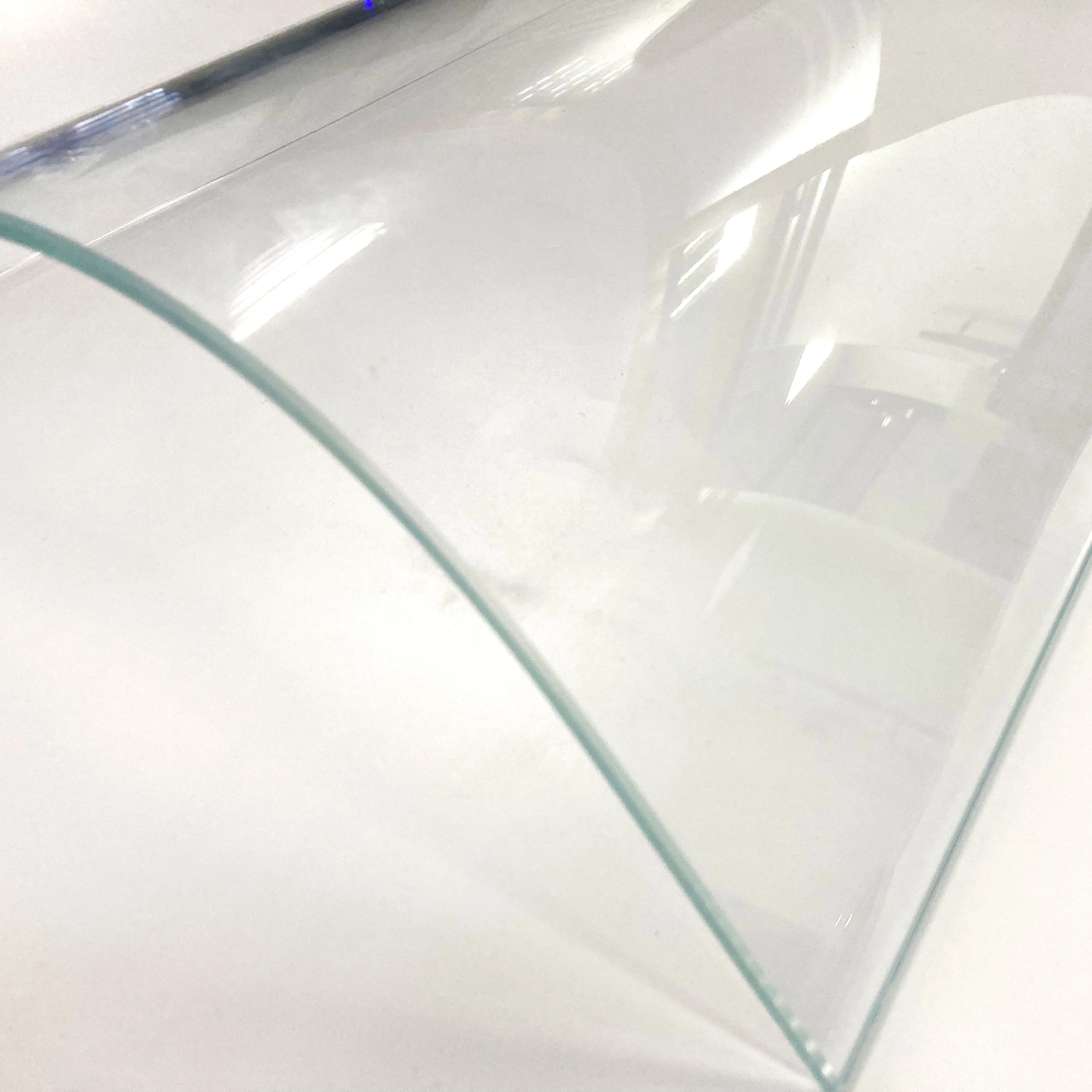 Customized Hot Bending Glass Curved Toughened Glass 10mm 12mm 14mm  For Pot Covers