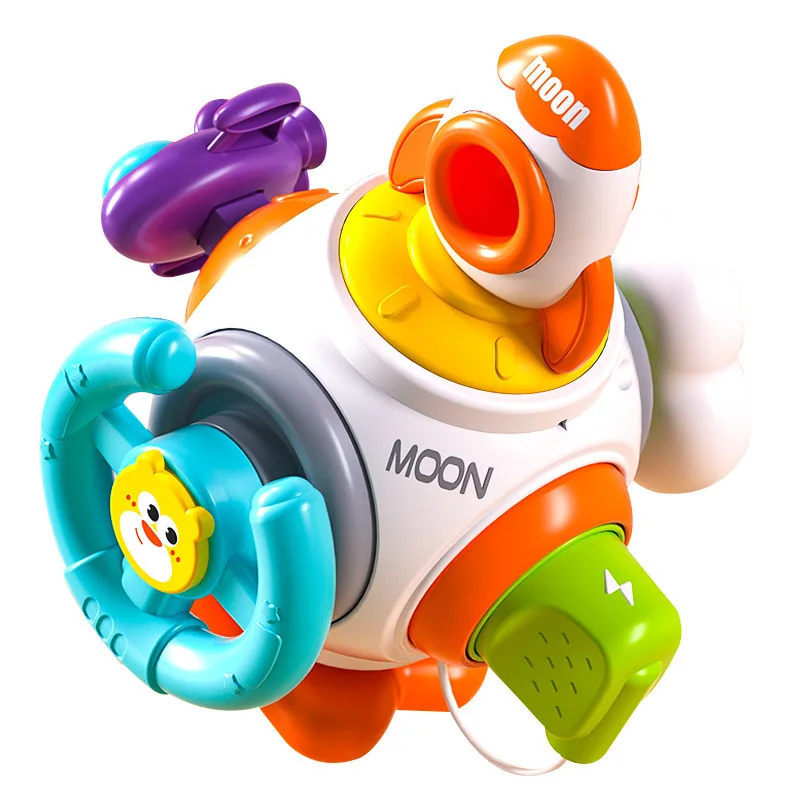 AA Other Baby Toys Early Education Toy Busy Cube for Kids Activity Sensory Busy Board Travel Toy Plastic Busy Cube for Kids