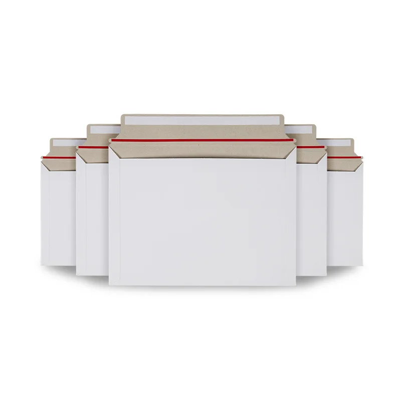 Factory Price Self-Seal Rigid Kraft Paper Stay Flat Hard Shipping Document Envelopes Mailers