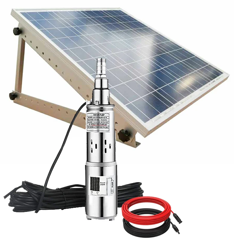 24V 250W Хороший глубинный насос работающий на постоянном токе от солнечных батареях водонагревательных объектов система погружной водяной для полива