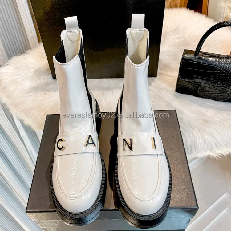 Original Fashion 2024 Durable Genuine Leather Designer Luxury Casual Fashion Calf boots For Women