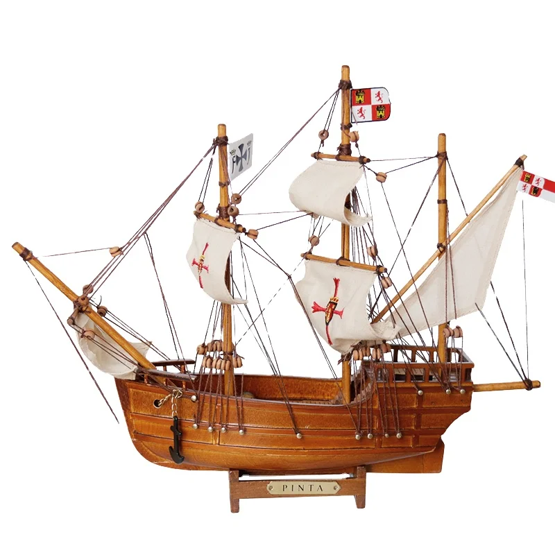 Columba Flag Ship Santa Maria Pinta Nina Wooden Sailing Ship Model Historical Tall Ship Warship Scale Model Father's Day Gift