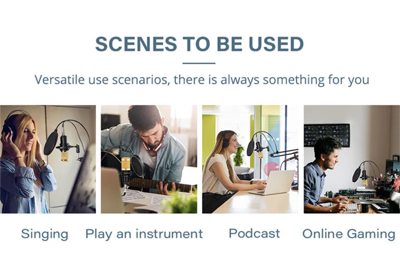 LM800 microphone condenser studio microfonos karaoke bm 800 bm800 usb recording micro phone mikrofon wired set v8 v8s sound card