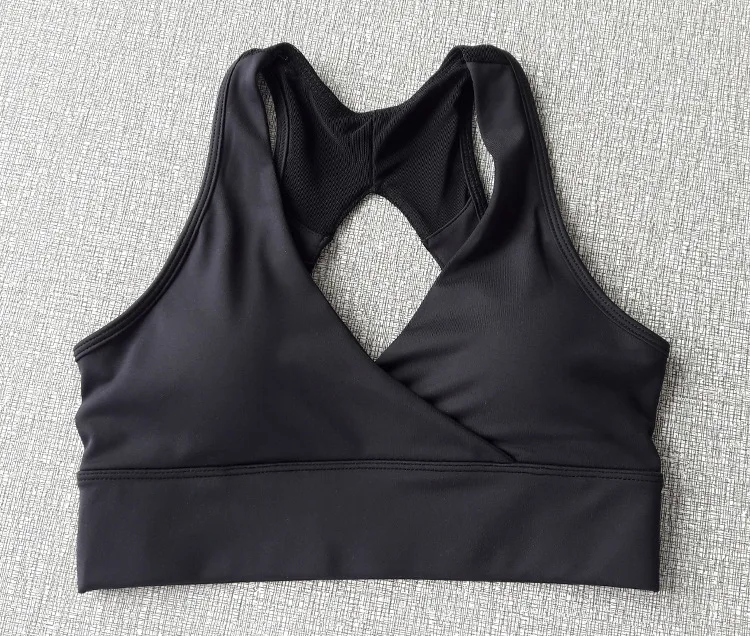 EU/US Size Breathable High Impact Sexy Women Halter Seamless Sports Bra