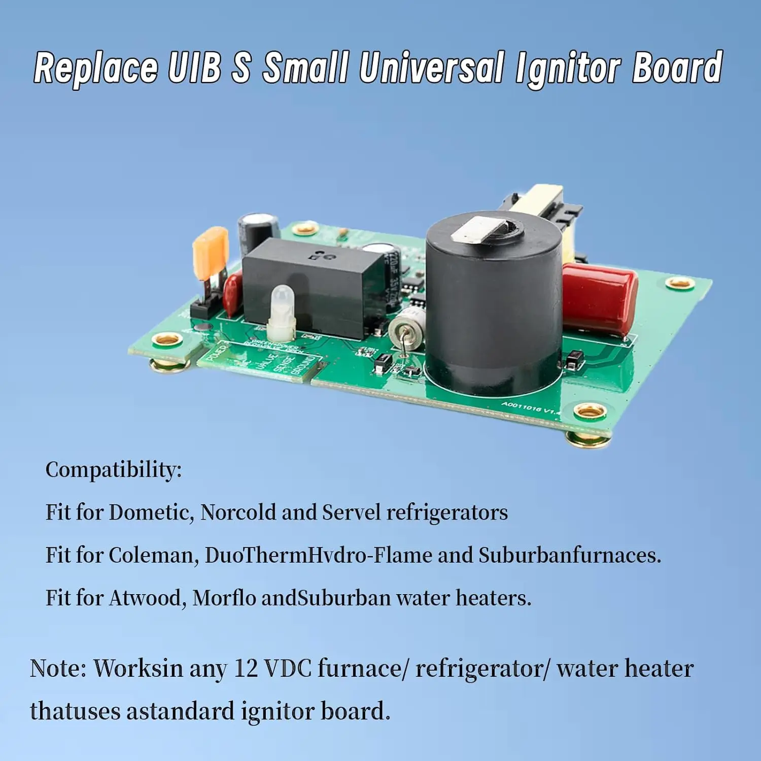 UIB S Universal Ignitor Board Compatible With Flame Furnaces 12 Volt DC