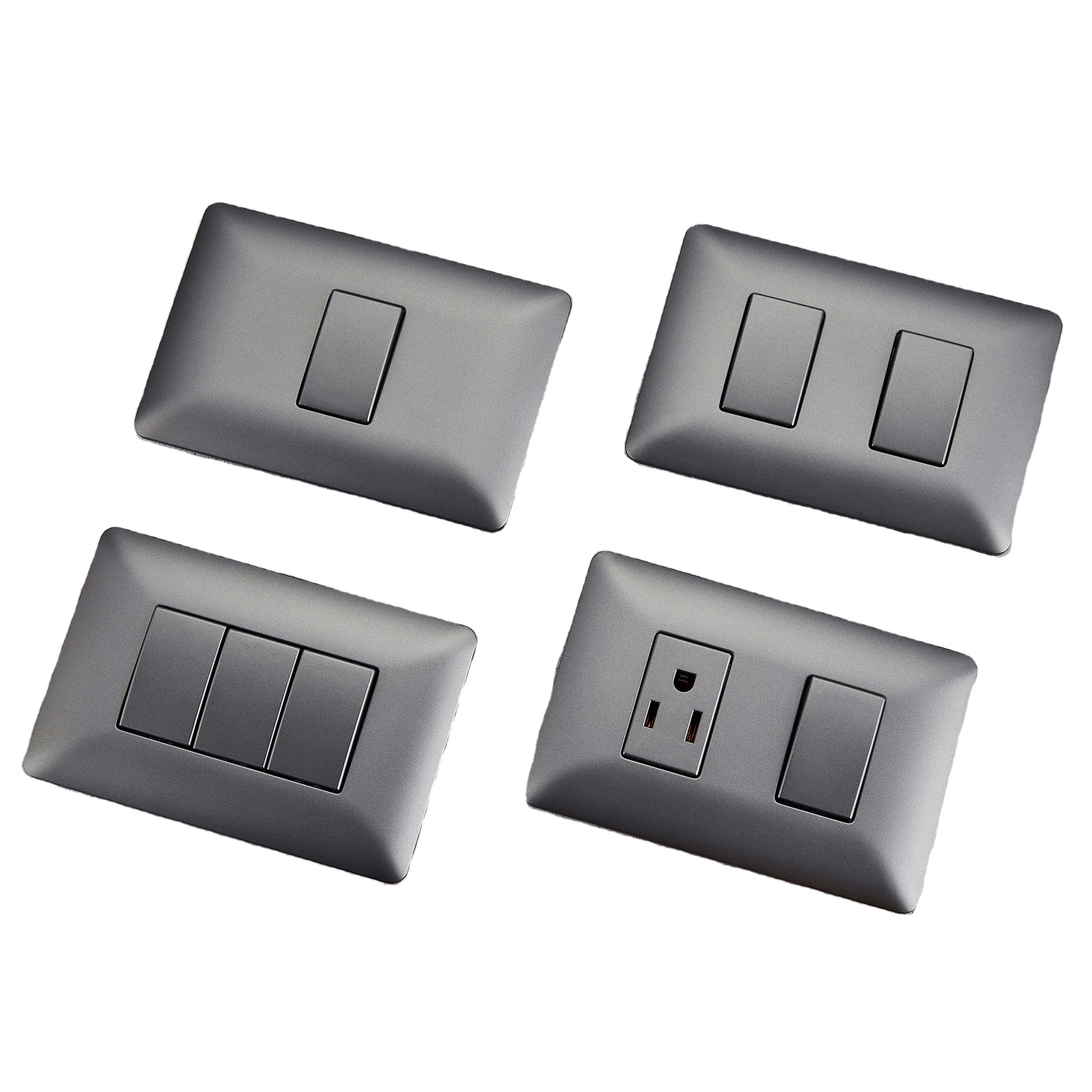 AM SERIES Full Matte Gray Factory Supply Electric Light Home USA House Wall Switches