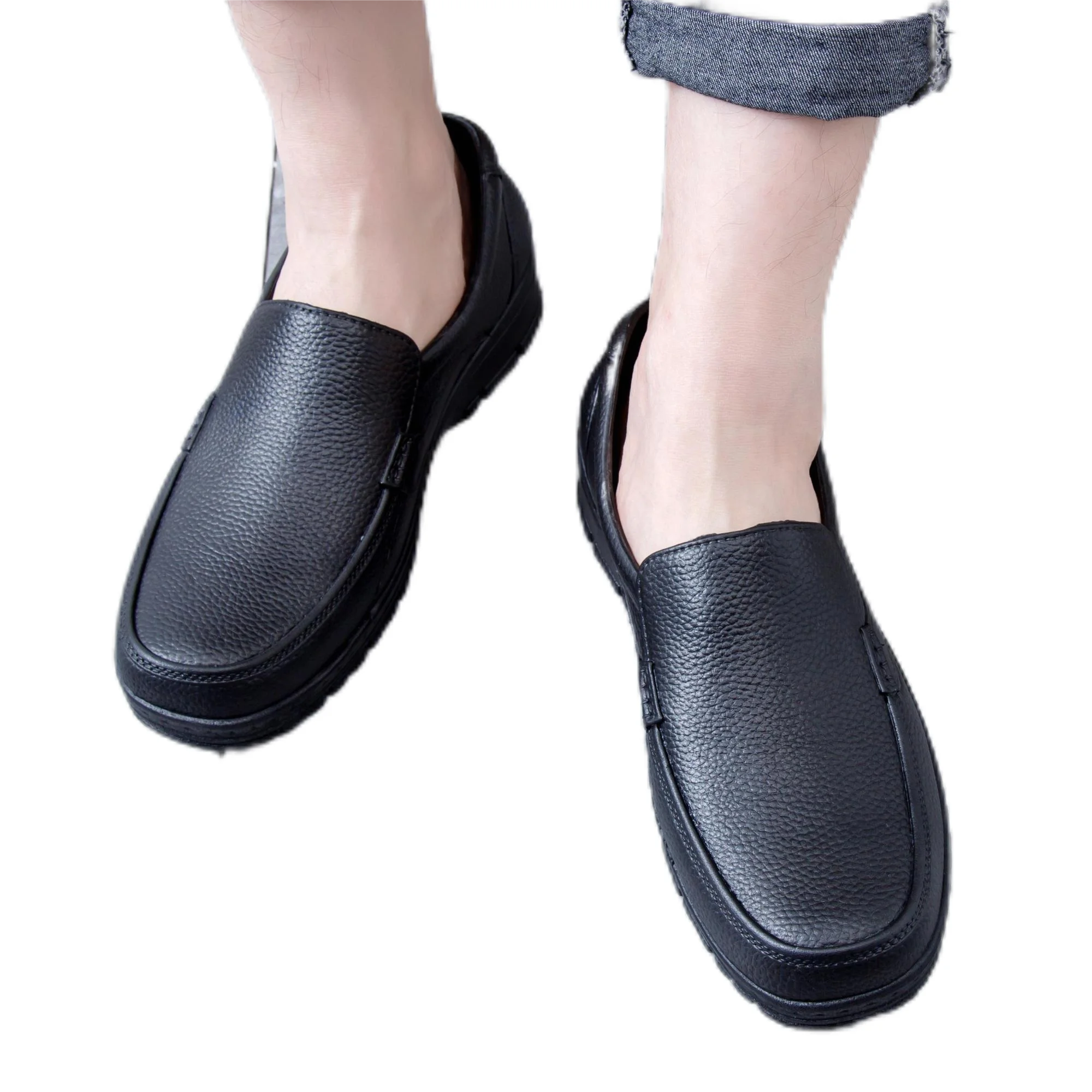 Hot selling men wear fishing outdoor waterproof shoes cook non-slip labor protection shoes work safety hotel cleaning shoes