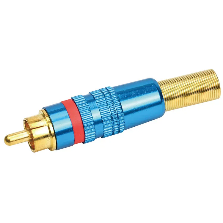 high-fidelity electrical  Bare wire-to-RCA plug Speaker Cable connector