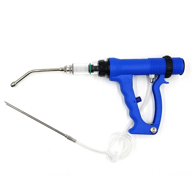 High Quality 10 20 30 50CC Automatic Plastic Drencher Metal Luer Lock Cattle Pet Horse Sheep Veterinary Drencher