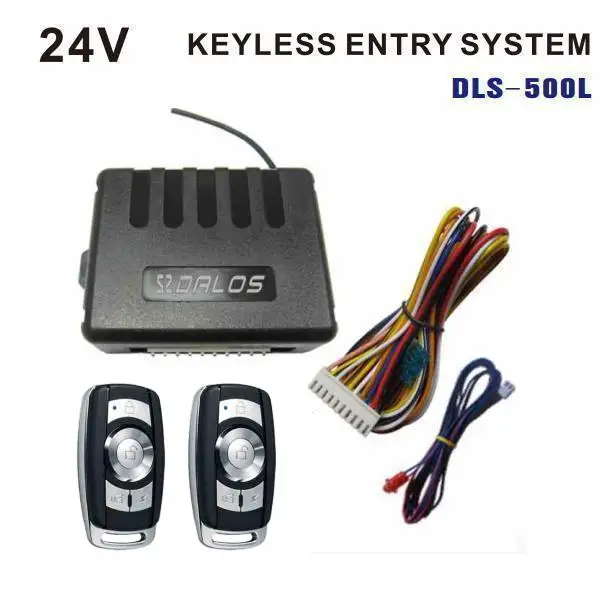 24v truck keyless entry system with remote central door lock and unlock car alarm