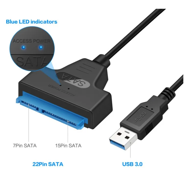 Шэньчжэнь высокоскоростные черные данные 2 5 дюйма SSD HDD жесткий диск USB 3 0 Sata III для жесткого диска адаптер