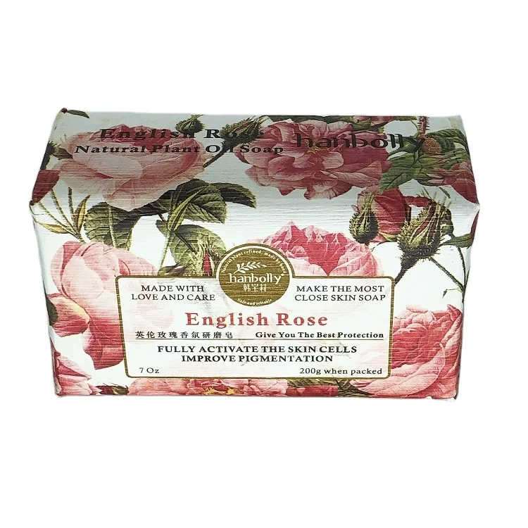 Hanbolly 200 г прозрачное мыло английская роза банное мыло