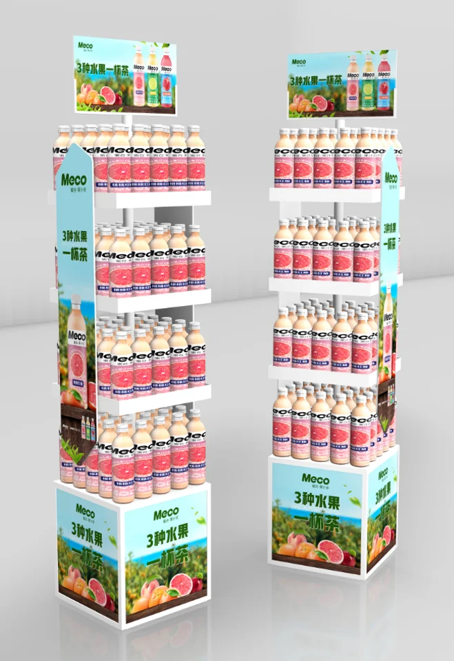 Популярная розничная продажа металлическая напольная подставка супер рыночная коммерческая реклама стеллаж