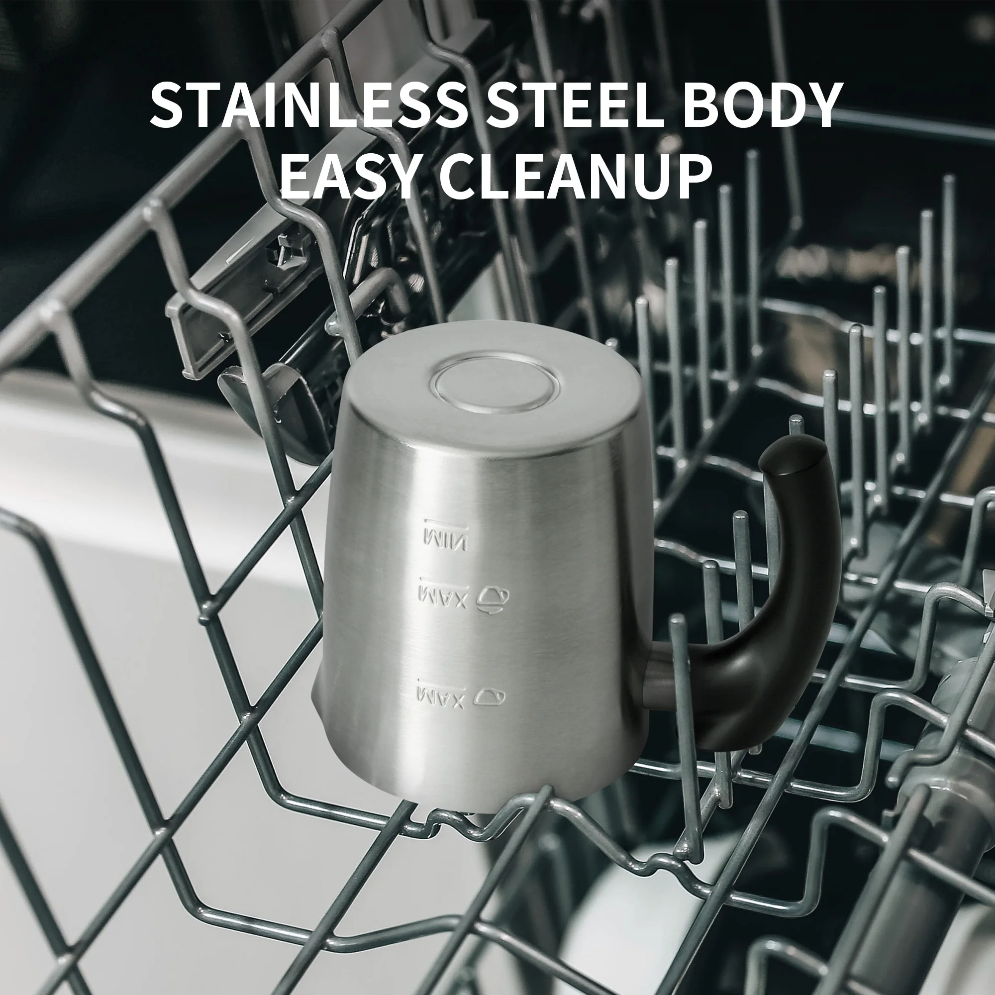 17oz Electric Milk Steamer Stainless Steel Cold Hot Milk Touch Screen 5 in 1 Cappuccino Multifunction Milk Steamer