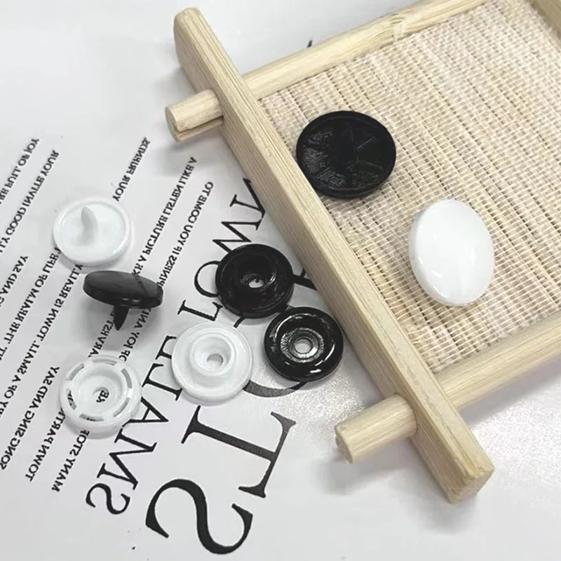 Custom Black White Colorful Pp Pom Customized Plastic Snap Button Plastic Snap Button