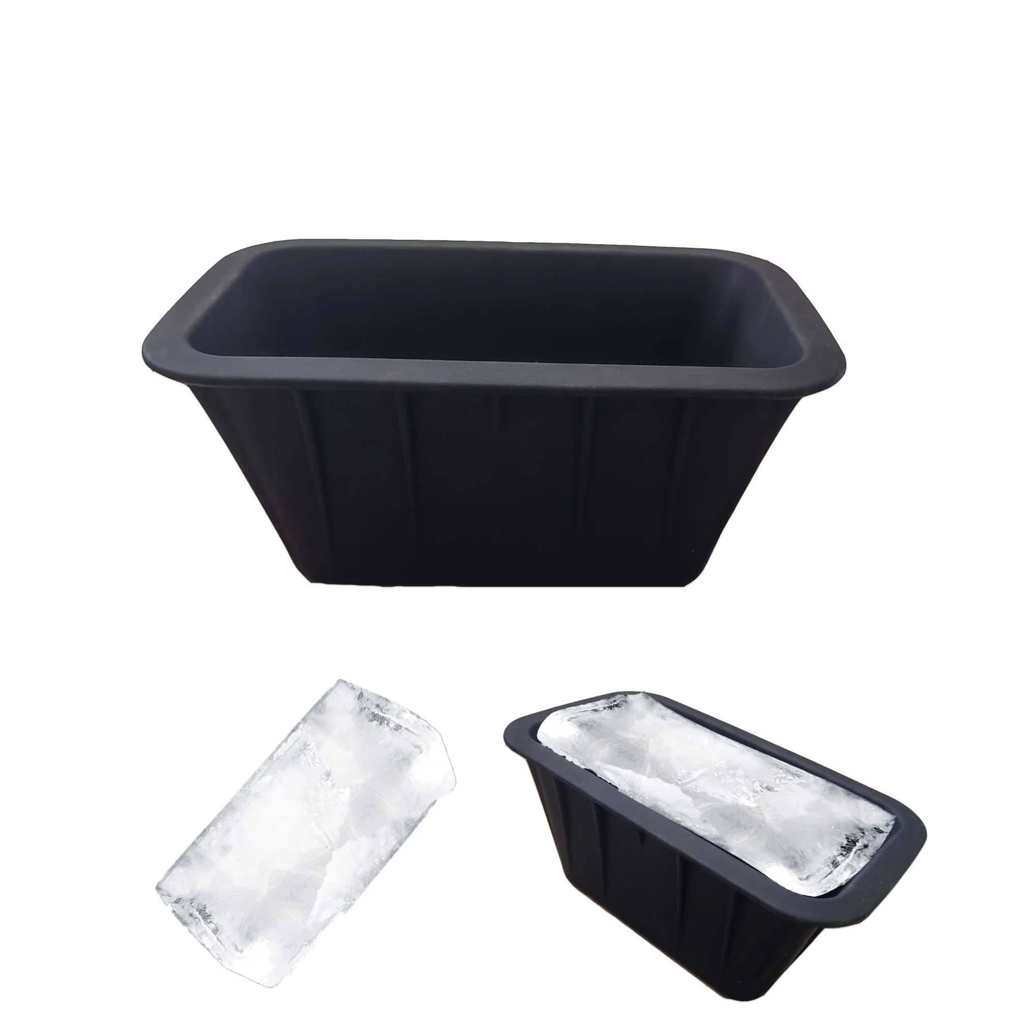 Sevenlots Extra Large Ice Block Mold Silicone Ice Block Mold Ice Bucket For Freezer,Cooler,Reusable Large Ice Cube Tray