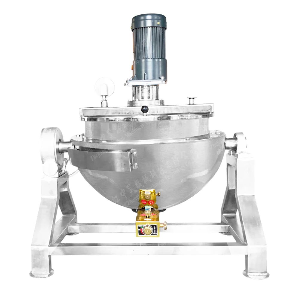 Factory Price Stainless steel Electric Heating Jacketed Cooking Kettle Fruit Jam Making Machine Jacketed Kettle with Agitator