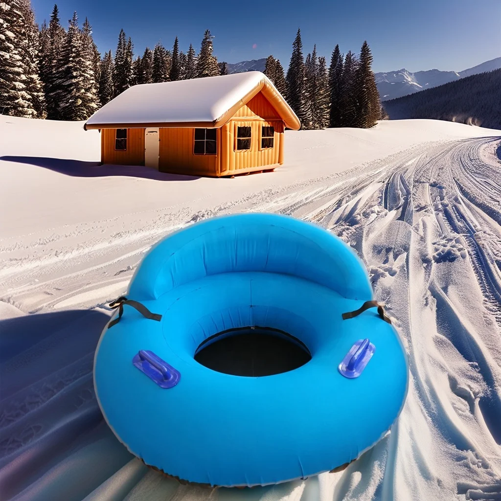 High Quality Blue Inflatable Snow Tube for Adults kids New Fashion Waterproof Nylon Sleds & Snow Tubes