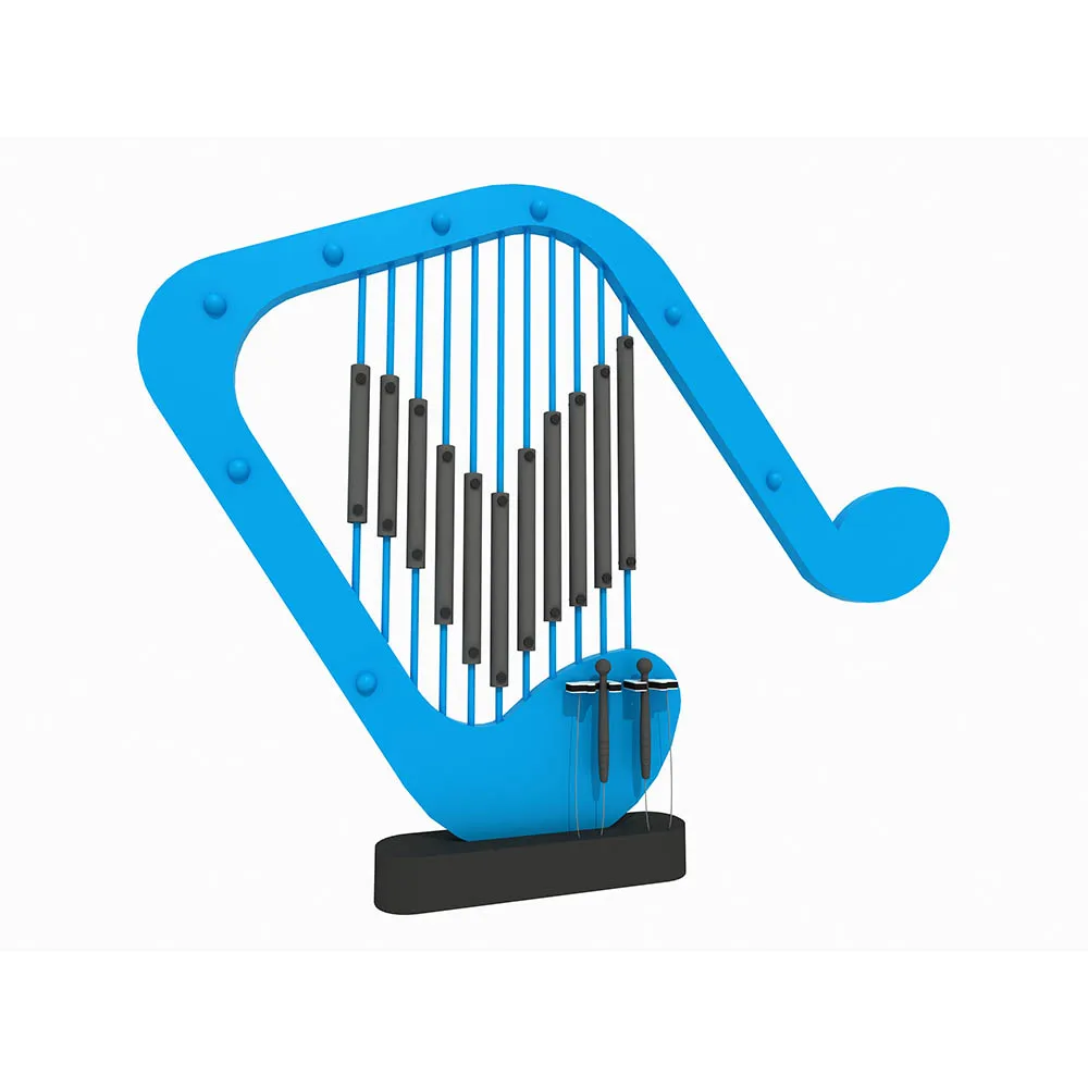 Harp children play area outdoor bells percussion music instruments manufacturers amusement park facilities